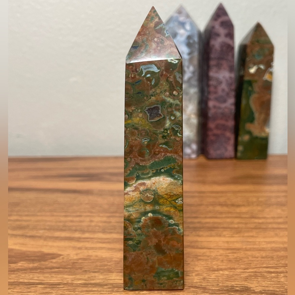 Rainforest Jasper Crystal Tower - image 2